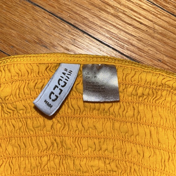 H&M Ruched Yellow Tank Top - Picture 3 of 3